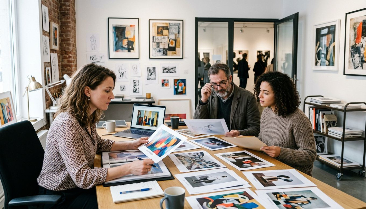 Découvrez les procédés de sélection pour une exposition d'art moderne